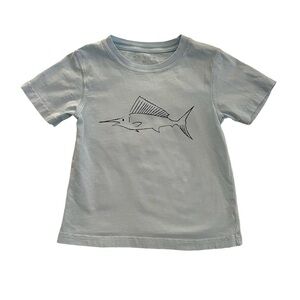 Mustard & Ketchup Kids Light Blue Sailfish Short Sleeve T-shirt Tee Size XS 3/4